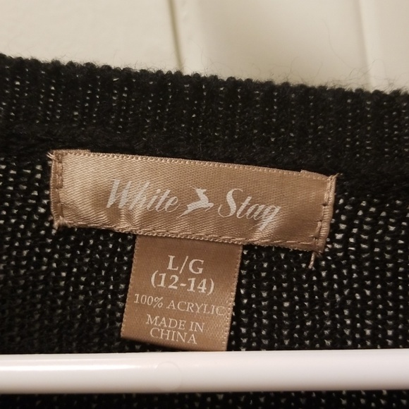 ❤TRADE❤Cable knit, thinner black sweater! - Picture 3 of 3